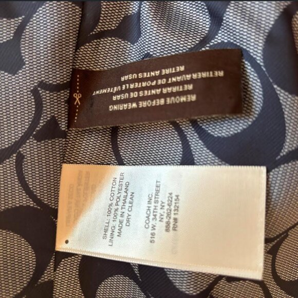 Coach Trench Coat Jacket Size  XL - Picture 13 of 15